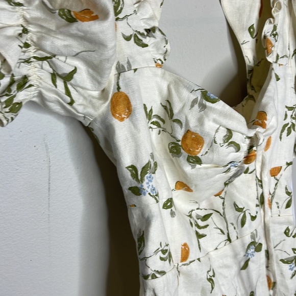 REFORMATION EASTON DRESS IN CITRON - Picture 8 of 14